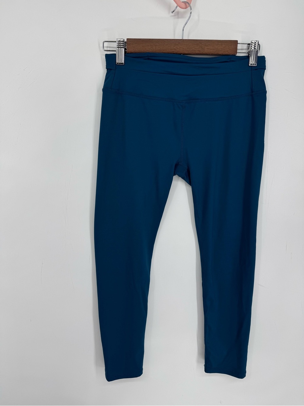 Fabletics Deep Teal High Rise Cropped Leggings Yoga Gym Athletic Workout XS